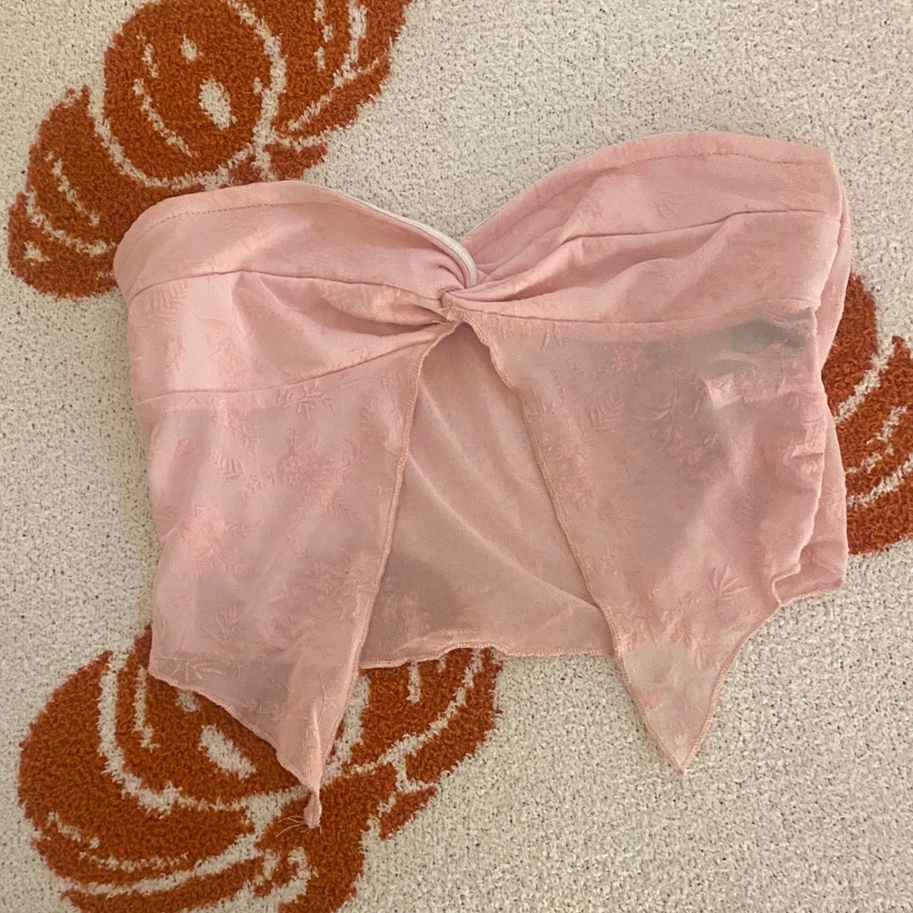 SHEIN Blush Pink Mesh Fabric